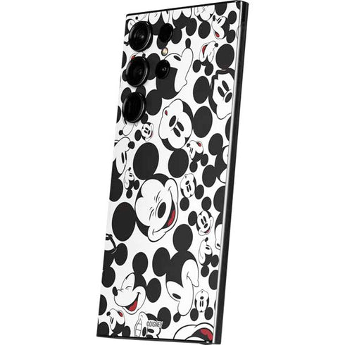 Disney Mickey Mouse Face Pattern Galaxy S25 Ultra Skin